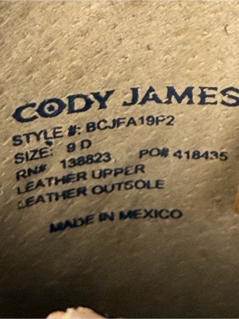 Cody James men's western boots distressed leather detailed embroidery size 9D - Picture 11 of 13